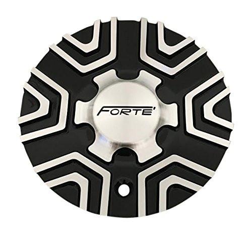 Forte Wheels C-377-1 S1050-F69 AL Black and Machined Center Cap - The Center Cap Store
