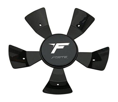 Forte Wheels C1-257 01 R0 S1050-F72 Black Wheel Center Cap - The Center Cap Store