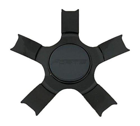 Forte Wheels S1050 F75 C1-274 01 Black Wheel Center Cap - The Center Cap Store