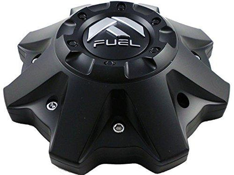 Fuel Matte Black Chrome Rivets Wheel Center Caps One (1) 1002-53B M-447 8-Lug (WITH SCREWS) - The Center Cap Store