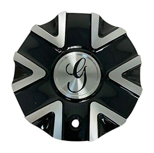 Gazario Wheels 62402295F-2 7832295B Black and Machined Wheel Center Cap - The Center Cap Store