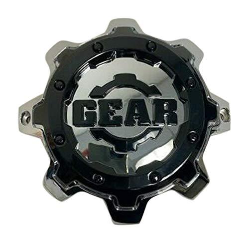 Gear Alloy C-741-2 GEAR-741-2 Chrome and Black Wheel Center Cap - The Center Cap Store