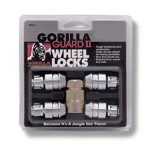 Gorilla Automotive 61621N Chrome Acorn Gorilla Guard II Wheel Locks - Set of 4 (12mm x 1.25 Thread Size) - The Center Cap Store