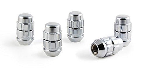 Gorilla Automotive 71631XB5 12mm x 1.50 Thread Size Chrome Finish Acorn X2 Wheel Lock, (Pack of 5) - The Center Cap Store