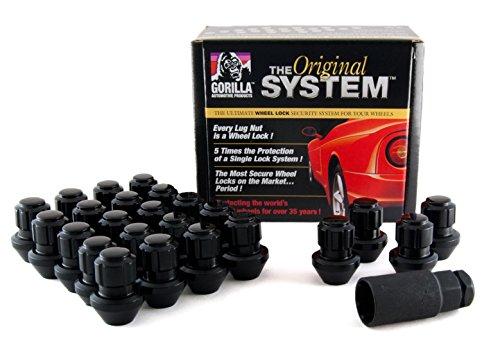 Gorilla Automotive 96644BDX Black Factory Style Wheel Lock System (14mm x 1.50 Thread Size, 24-Pack) - The Center Cap Store