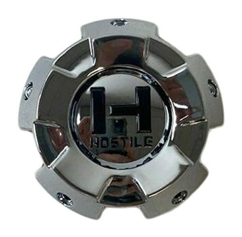 Hostile Chrome Wheel 5 Lug Center Cap HC-5001 HC-5001-B - The Center Cap Store