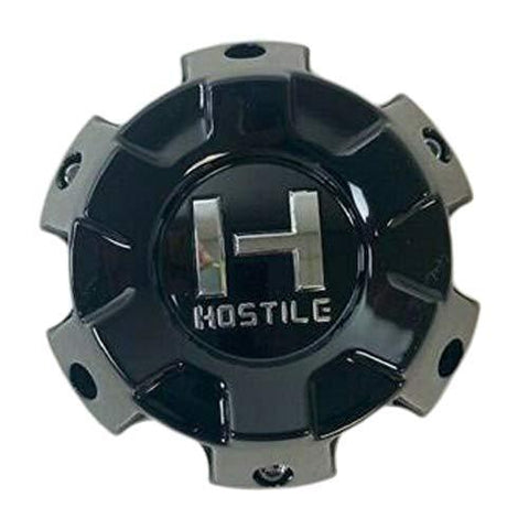 Hostile Gloss Black Wheel 6 Lug Center Cap HC-6001 HC-5001-B - The Center Cap Store