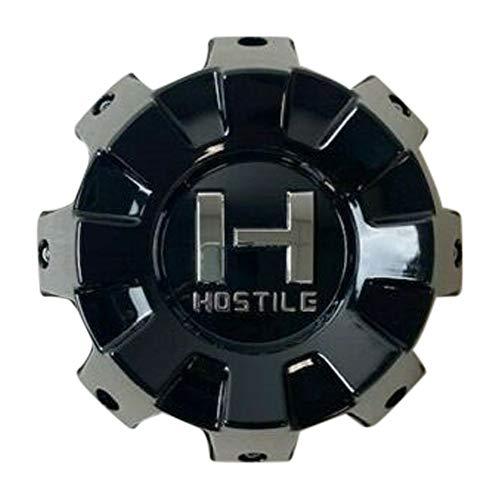 Hostile Wheels 8 Lug Gloss Black Wheel Center Cap HC-8801 HC-8001-B - The Center Cap Store