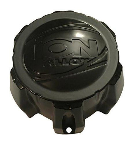 Ion Alloy 6 Lug C101711MB C202202 Matte Black Wheel Center Cap - The Center Cap Store