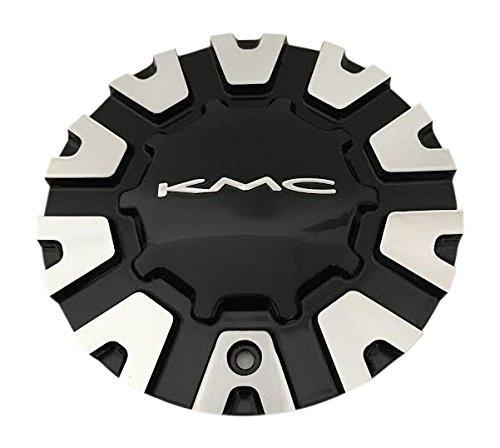 KMC Wheels KM681 Nerve 854L01 Black and Machined Center Cap - The Center Cap Store