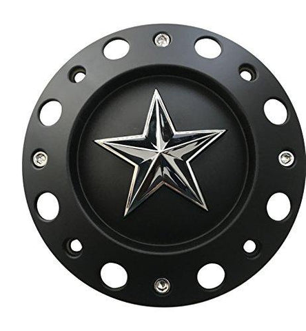 KMC XD Series 775L239B Black Wheel Center Cap Dually Fit - The Center Cap Store