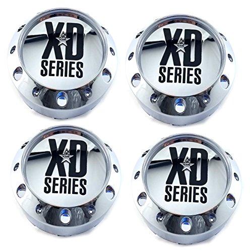 KMC XD Series Set (4pcs) XD Series Chrome Center Cap 464K106 Snap-in KMC XD779 XD786 XD795 - The Center Cap Store