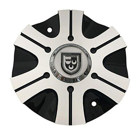 Lexani Wheels 006-2810-AL Black and Machined Wheel Center Cap - The Center Cap Store