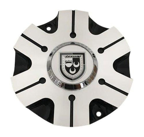 Lexani Wheels LX-30 62362610F-1A Black and Machined Wheel Center Cap - The Center Cap Store
