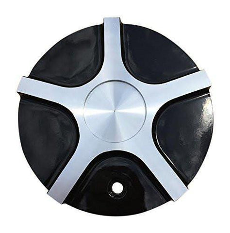 Limited Wheels C985-2 Black and Machined Center Cap - The Center Cap Store
