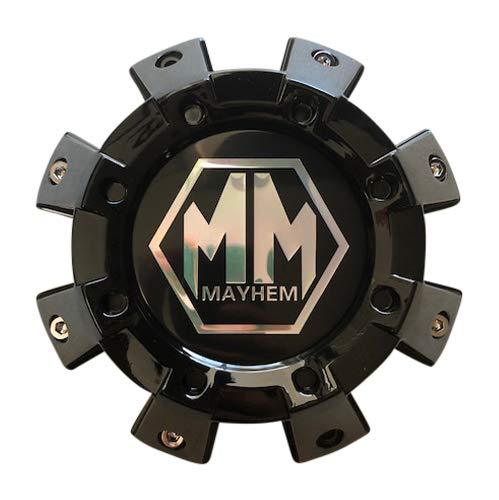 Mayhem Wheels 8101 Monstir Dually C108101B01-F 8131208525F-2 Gloss Black Front Center Cap - The Center Cap Store