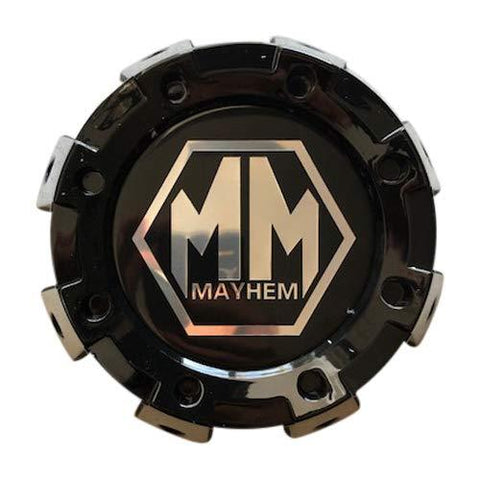 Mayhem Wheels 8101 Monstir Dually C108101B01-R 813220825F-2 Gloss Black Rear Center Cap - The Center Cap Store