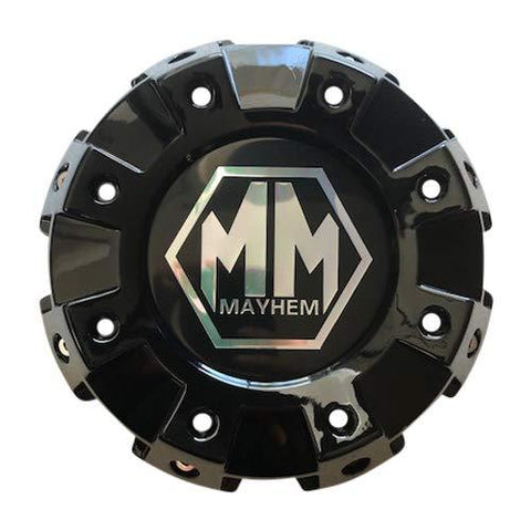 Mayhem Wheels 8101 Monstir Dually C108101B02-F 813120825F-1 Gloss Black Front Center Cap - The Center Cap Store