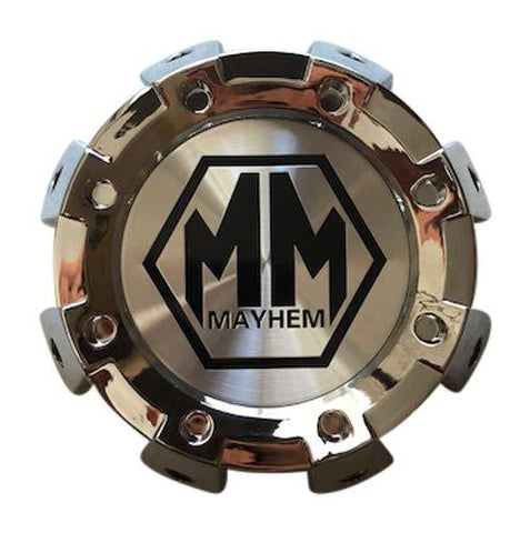 Mayhem Wheels 8101 Monstir Dually C108101C01-R 813220825F-4 Chrome Rear Center Cap - The Center Cap Store