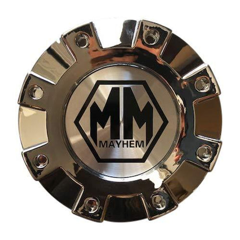 Mayhem Wheels 8101 Monstir Dually C108101C02-R 813220825F-3 Rear Chrome Center Cap - The Center Cap Store
