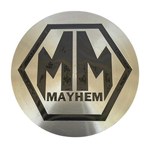 Mayhem Wheels 87MM Brushed Metal Replacement Decal Logo Sticker - The Center Cap Store
