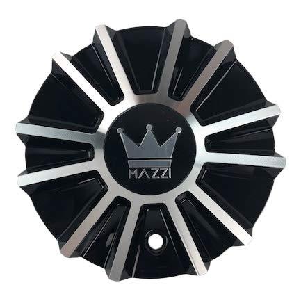 Mazzi Wheels C10342B02-CAP Black and Machined Center Cap - The Center Cap Store