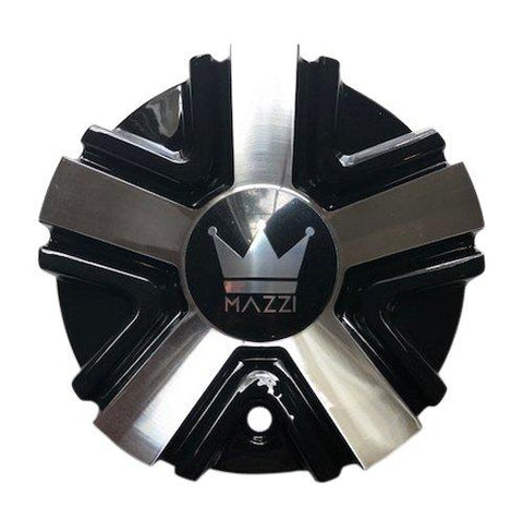 Mazzi Wheels C10359B-CAP 55302085-CAP Black and Machined Center Cap - The Center Cap Store