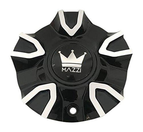 Mazzi Wheels C10366B C-459-1 Black and Machined Center Cap - The Center Cap Store