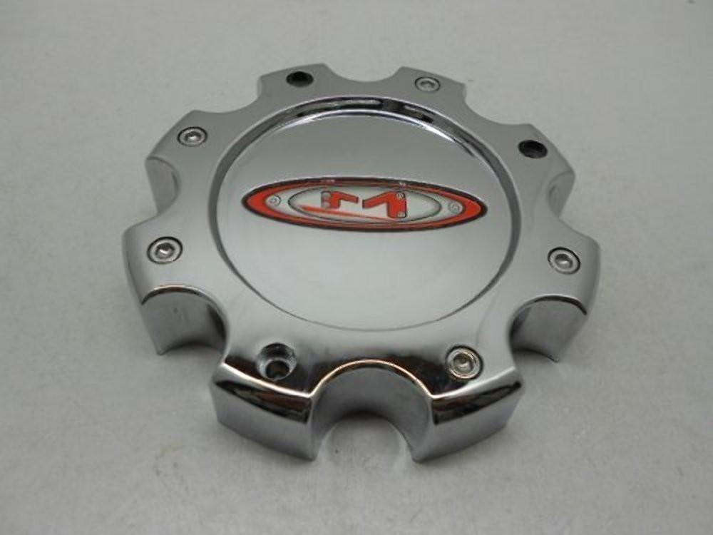 Moto Metal 955 956 845L170 LG0810-25 8 Lug Chrome Center Cap Red Logo - The Center Cap Store