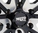 Moto Metal 983 Gloss Black Center Cap MO983CAPB3-GB fits 8 Lug patterns only - The Center Cap Store