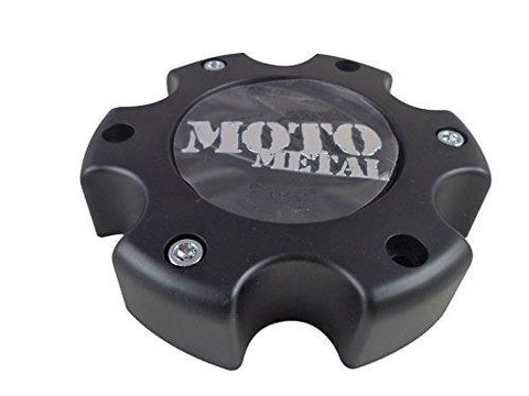 Moto Metal MO909B6139YB Flat Black Wheel Center Caps (1 CAP) - The Center Cap Store