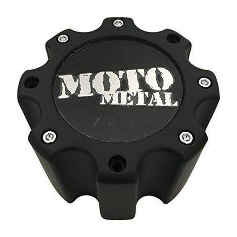 Moto Metal Wheels 400L170YB002MO 400L170 8x6.5 Matte Black Wheel Center Cap - The Center Cap Store