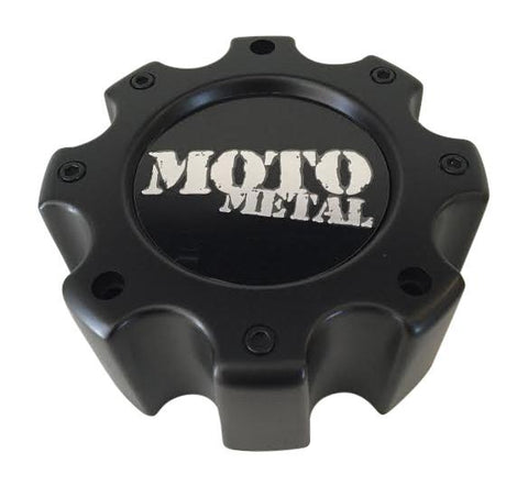 Moto Metal Wheels HE835B8165-AA LG0703-20 MO909B8165YB Matte Black Center Cap - The Center Cap Store
