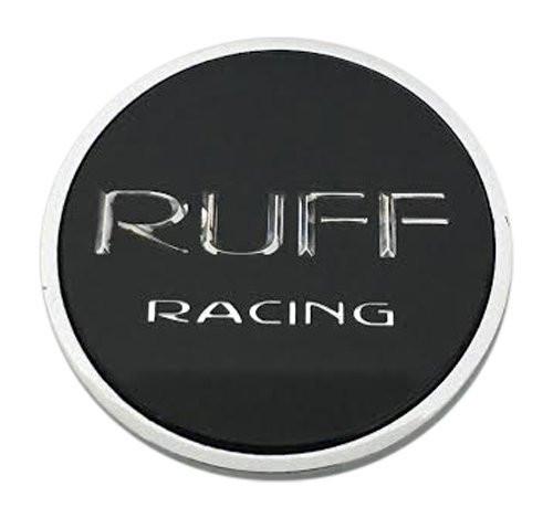 RUFF Racing C84105-CAP Black and Chrome Center Cap - The Center Cap Store