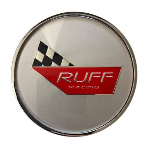 RUFF Racing Wheels Corvette 776C02+MB-207 RR954CORS Silver Center Cap - The Center Cap Store