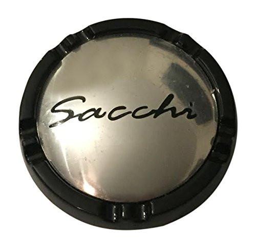 Sacchi Wheels C10220B 50651670F-5 Chrome and Black Center Cap - The Center Cap Store
