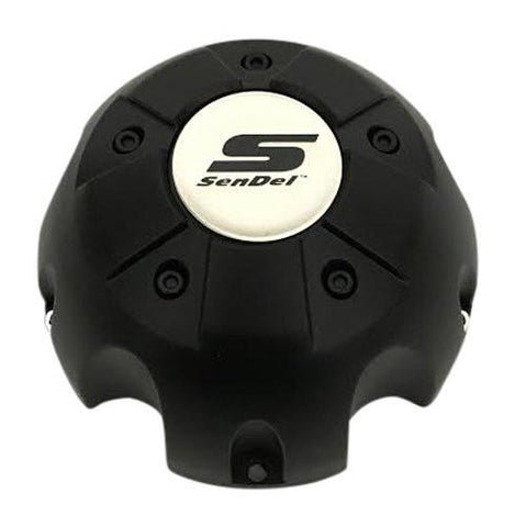 Sendel Wheels 62471780F-04 62471780F-8 Matte Black Center Cap - The Center Cap Store