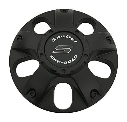 Sendel Wheels 62912090F-2 S1050-S36-5-MATTE Matte Black Center Cap - The Center Cap Store
