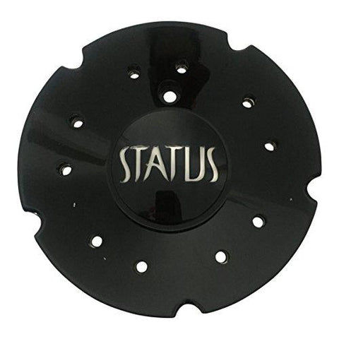 Status Wheels 1529L154 USED Black Wheel Center Cap - The Center Cap Store
