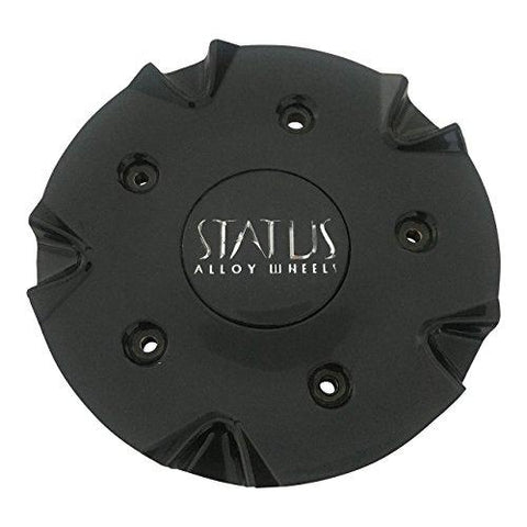 Status Wheels C515304CAP-S802 USED Black Center Cap - The Center Cap Store