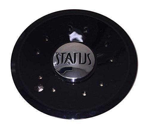 Status Wheels C539002/S820-CAP Black Wheel Center Cap - The Center Cap Store