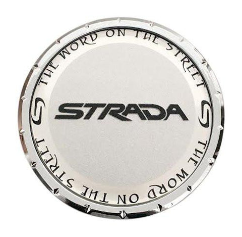 Strada Wheels C-225-1 81192085F-1 PD-CAP-STRADA Silver Wheel Center Cap - The Center Cap Store