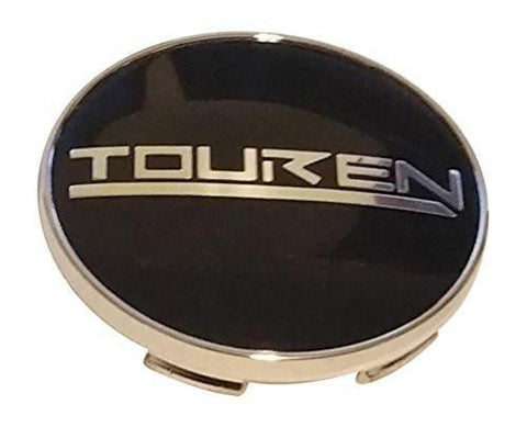 Touren Wheels C103240C 12152085F-3 Chrome and Black Center Cap - The Center Cap Store