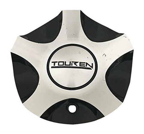 Touren Wheels MCD1581YL02 Black and Machined Center Cap - The Center Cap Store