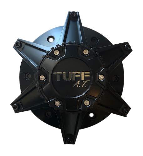 TUFF at Wheels C-623801-1 Matte Black with Chrome Lettering - The Center Cap Store