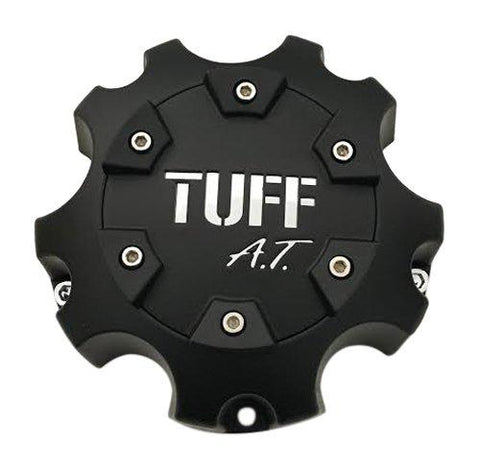 TUFF AT Wheels C6119-5 Matte Black Wheel Center Cap - The Center Cap Store