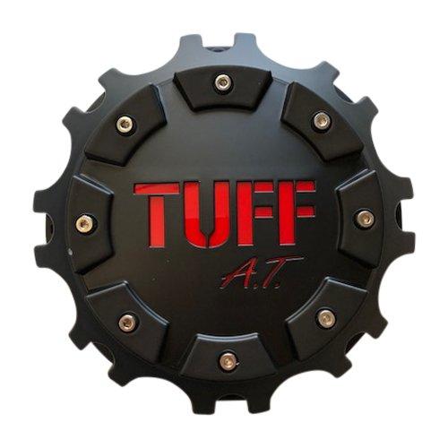 TUFF AT Wheels C6119-8 C6119-6CAP Black and Red Center Cap - The Center Cap Store