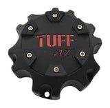 TUFF AT Wheels C611902 Black and Red Lettering Center Cap - The Center Cap Store