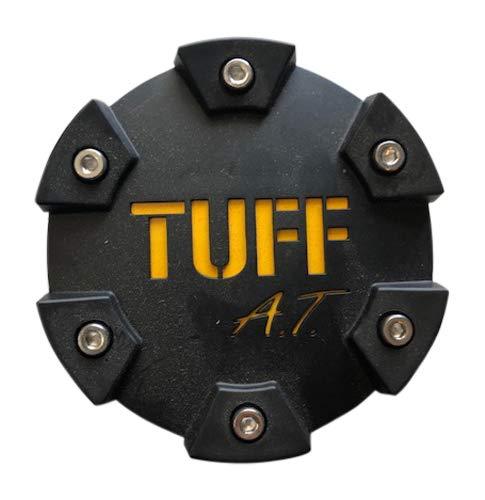 Tuff Wheels PCTSFBY Flat Black with Yellow Logo Center Cap - The Center Cap Store