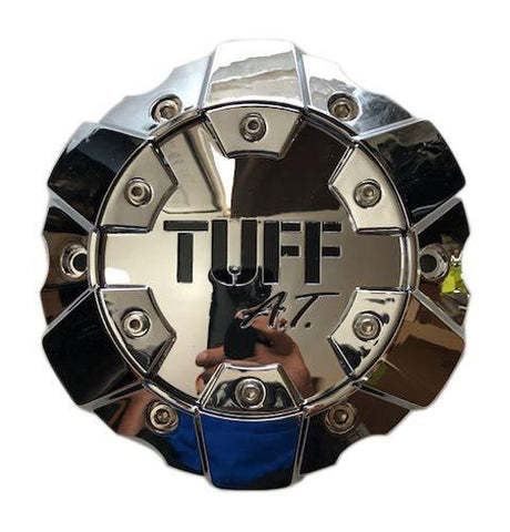 Tuff Wheels T01 CAP7011-C TT01DDCB Chrome and Black Center Cap - The Center Cap Store
